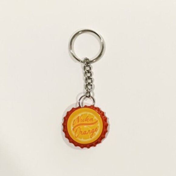 Fallout 4 Nuka Cola Orange Cap Keychain - 3.5inch Gaming Keychain - Picture 3 of 7